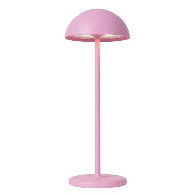 Pink outdoor table lamp retro, Joy, 1,5W, 3000K LED, IP54, with touch dimmer