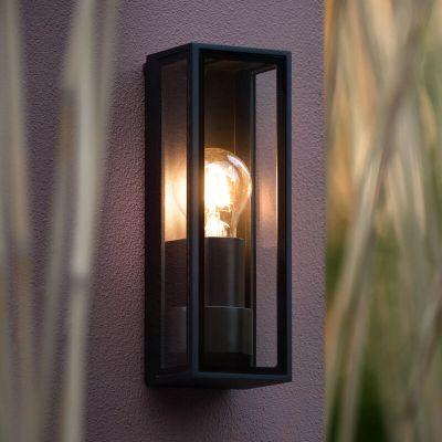 Black outdoor light modern, Dukan, IP65
