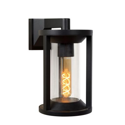 Black wall light modern, Cadix, IP65