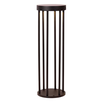 Black solar outdoor floor lamp modern, Jackson, 2W, 2700K LED, IP65, 3-step dimmable