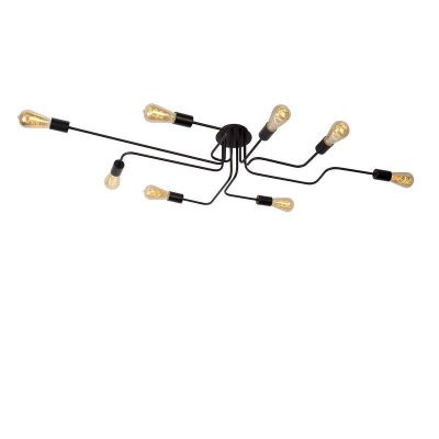 Black flush ceiling light classic, Lester