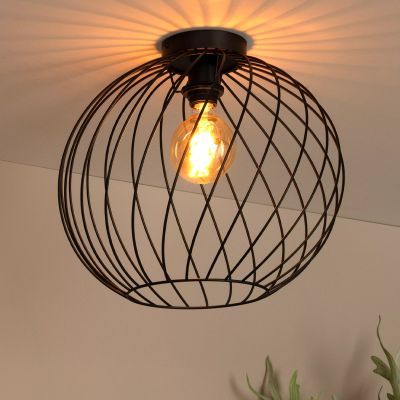 Black ceiling light classic, Danza