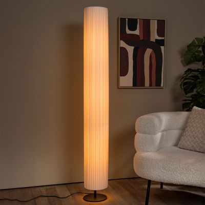 White floor lamp modern, Fold, with switch