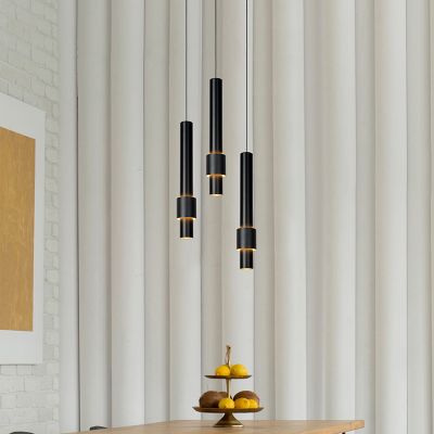 Black pendant light modern, Margary, 4W, 2700K LED