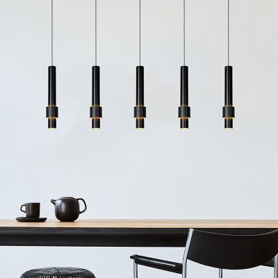 Black pendant light modern, Margary, 4,2W, 2700K LED