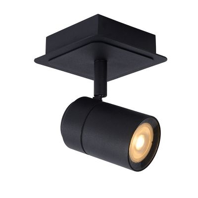 Black bathroom ceiling spotlight modern, Lennert, IP44