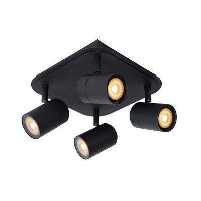 Black bathroom ceiling spotlight modern, Lennert, IP44
