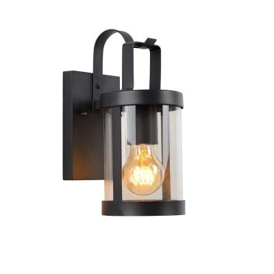 Black wall light modern, Lindelo, IP23