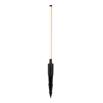 Black garden spike light modern, Lornex, 6W, 3000K LED, IP54