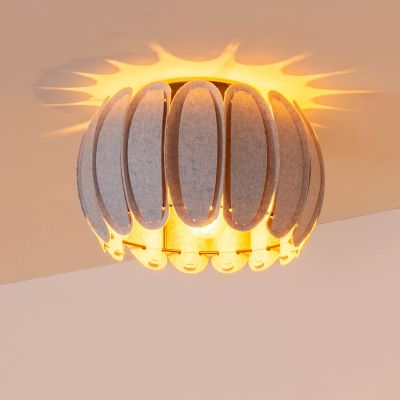 Grey flush ceiling light modern, Spencer