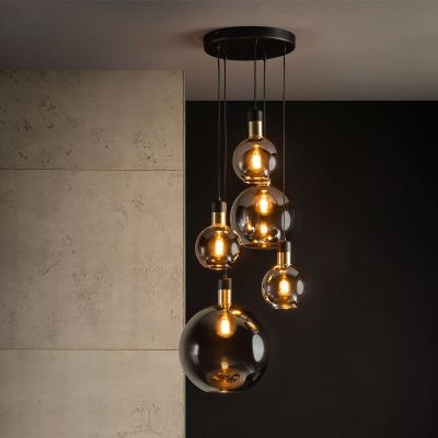 Grey pendant light vintage, Julius