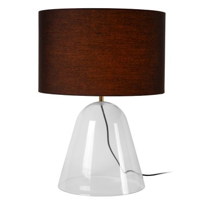 Black table lamp modern, Campana, with switch