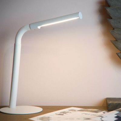 White desk lamp modern, Gilly, 3W, 2700K LED, with switch
