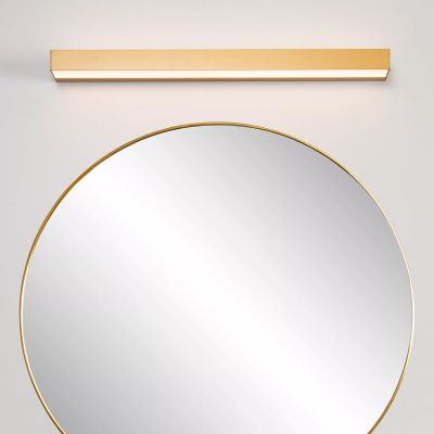 Brass bathroom wall light modern, Alexa, 8W, 3000K LED, IP44