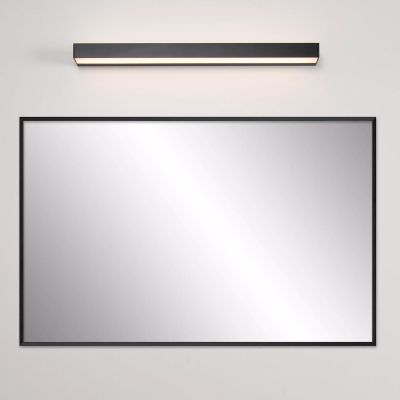 Black bathroom wall light modern, Alexa, 8W, 3000K LED, IP44