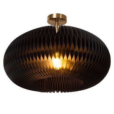 Paper flush ceiling light black, Armoni