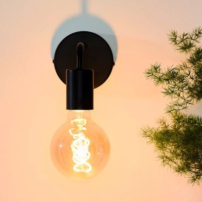 Black wall light modern, Scott