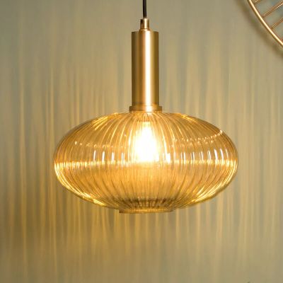Amber pendant light retro, Maloto