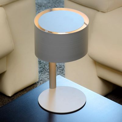 Grey table lamp modern, Knulle, with switch