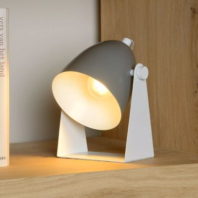 Grey table lamp modern, Chago, with switch