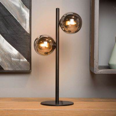Green table lamp retro, Tycho, with switch
