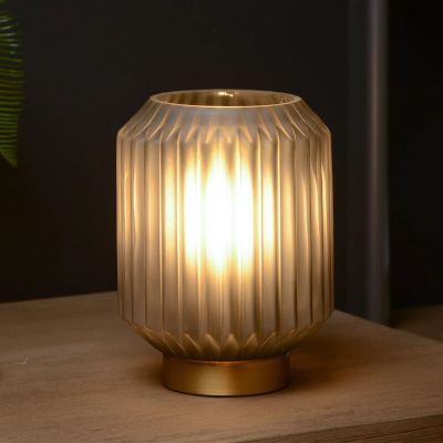 Golden table lamp classic, Sueno, with switch