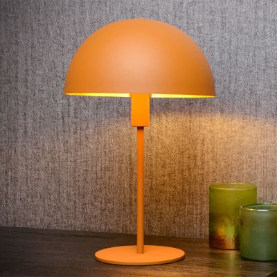 Yellow table lamp modern, Siemon, with switch