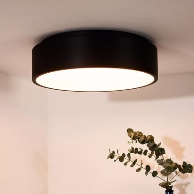 Black flush ceiling light modern, Talowe, 30W, 3000K LED
