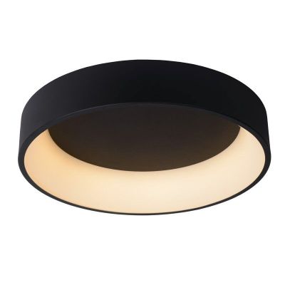 Black flush ceiling light modern, Talowe, 42W, 3000K LED