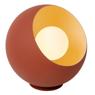 Orange table lamp modern, Doredos, with switch