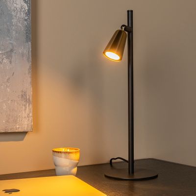 Bronze table lamp modern, Tiana, with switch