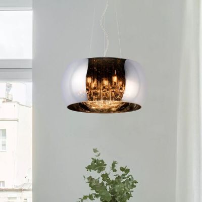 Chrome pendant light modern, Pearl