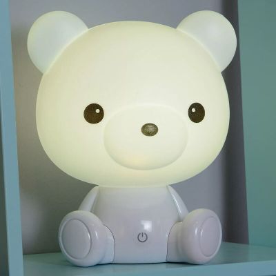 White children's table lamp, Dodo Bear, 3W, 3000K LED