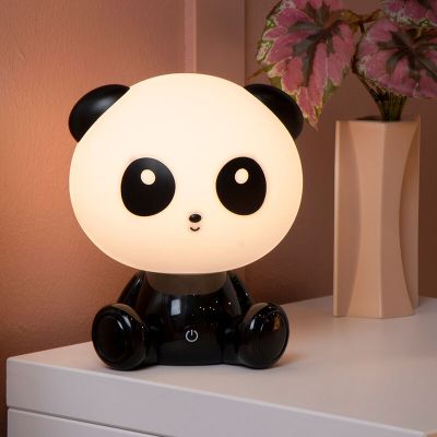 Black children's table lamp, Dodo Panda, 3W, 4000K LED