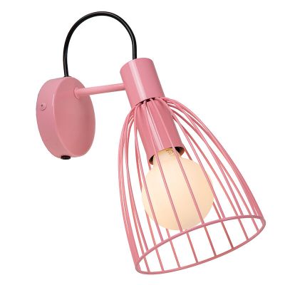 Beige children's wall light fabric, Macarons