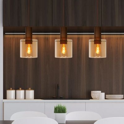 Amber pendant light vintage, Toledo