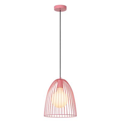 Pink children's pendant light metal, Macarons