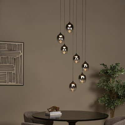 Grey pendant light modern, Tamino, 7W, 3000K LED