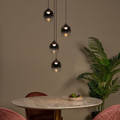 Grey pendant light modern, Tamino, 5,2W, 3000K LED