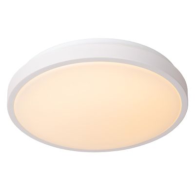 White bathroom ceiling light modern, Dasher, 18W, 2700K LED, IP44