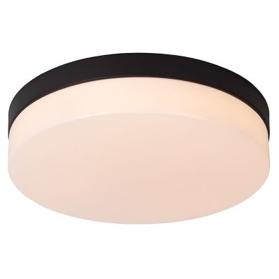 Black bathroom ceiling light plastic, Biskit, 18W, 2700K LED, IP44