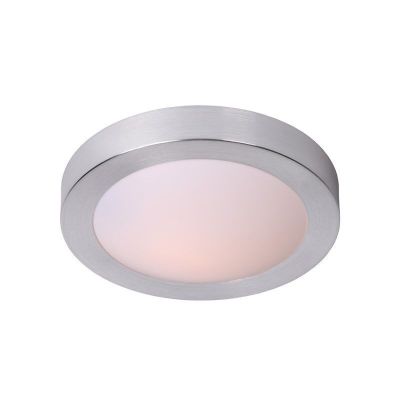Chrome flush ceiling light plastic, Fresh, IP44