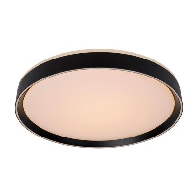 Black flush ceiling light modern, Nuria, 36W, 2700K LED