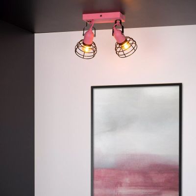Pink kid's ceiling spotlight modern, Paulien