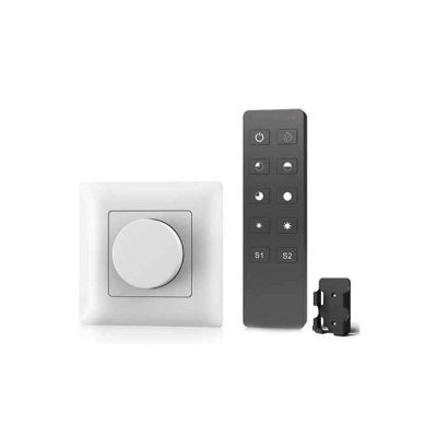 1-10V white LED panel dimmer Eldor with remote control, max. 1A / 240 Watt