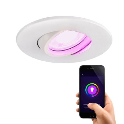 Modern smart downlight white, Jill, IP65, 4.5W, RGBW