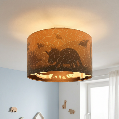 Modern kid's ceiling light orange, Dino