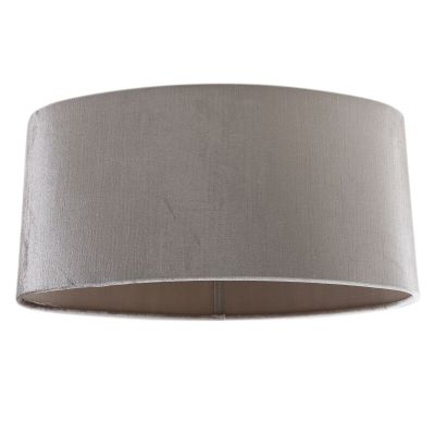40 cm oval velvet lamp shade grey, Rody