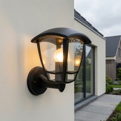 Black outdoor light classic, Sven, IP44