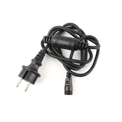 Black connection cable, 5 amps, maximum 600 Watt